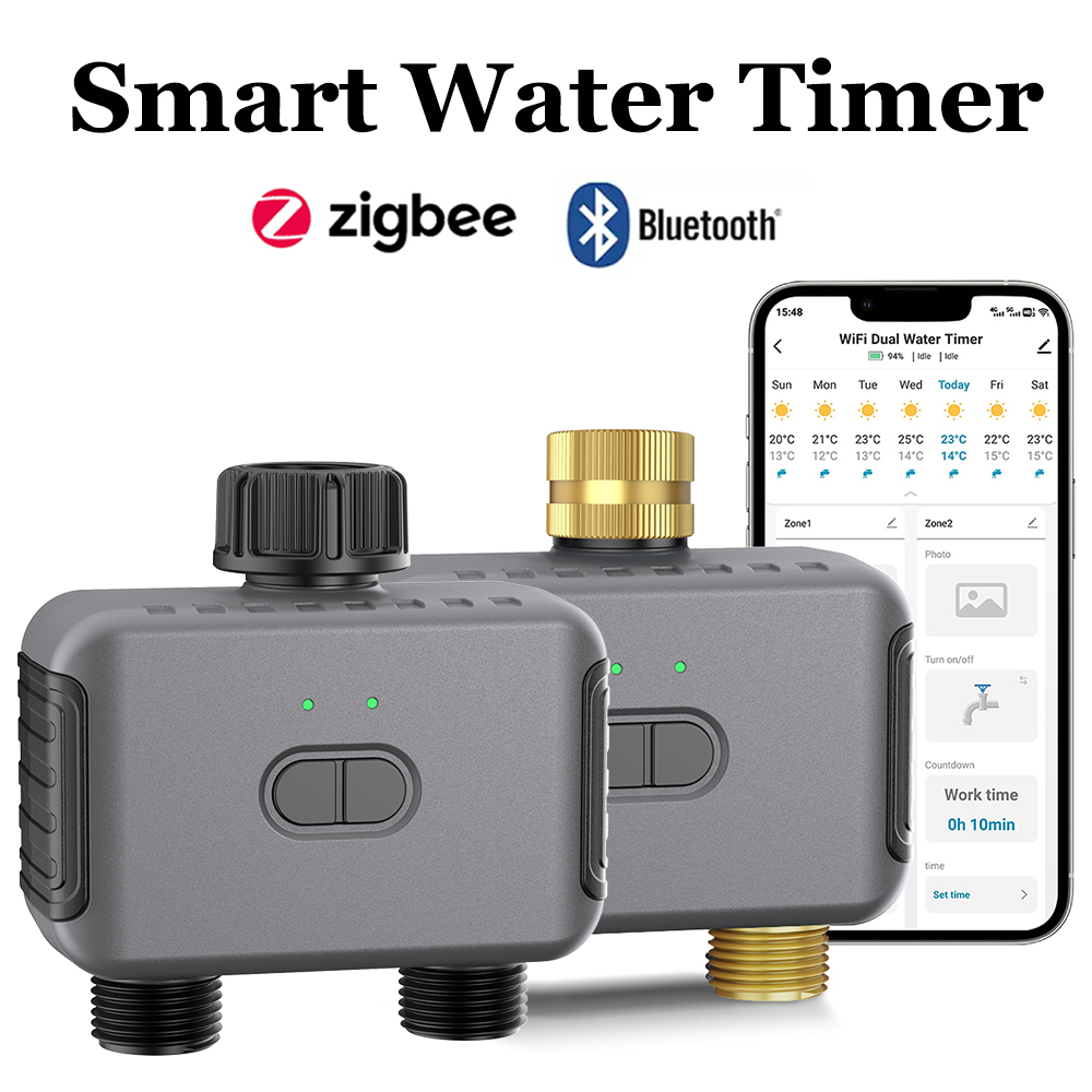 Smart Garden Irrigation - Temporizador de agua inteligente Tuya Zigbee/BT,