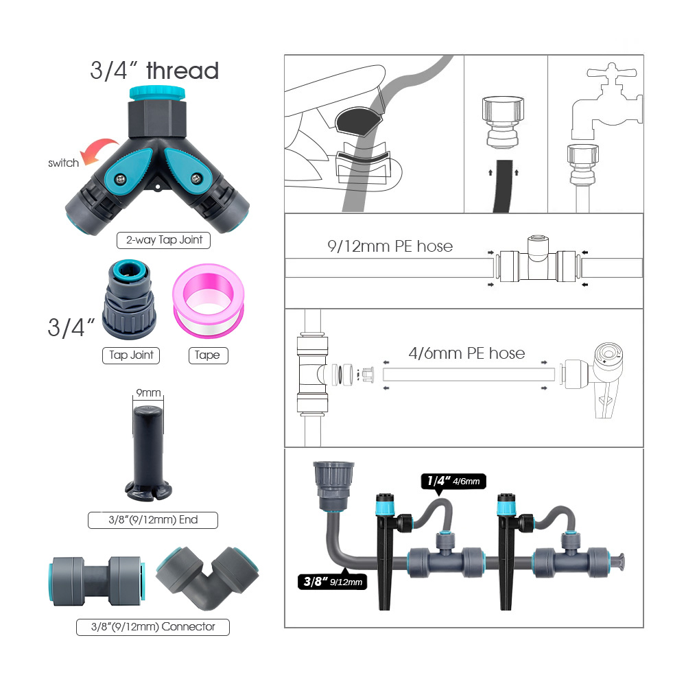 Manguera de PE 360 del sistema - Smart Garden Hub reseña y precio