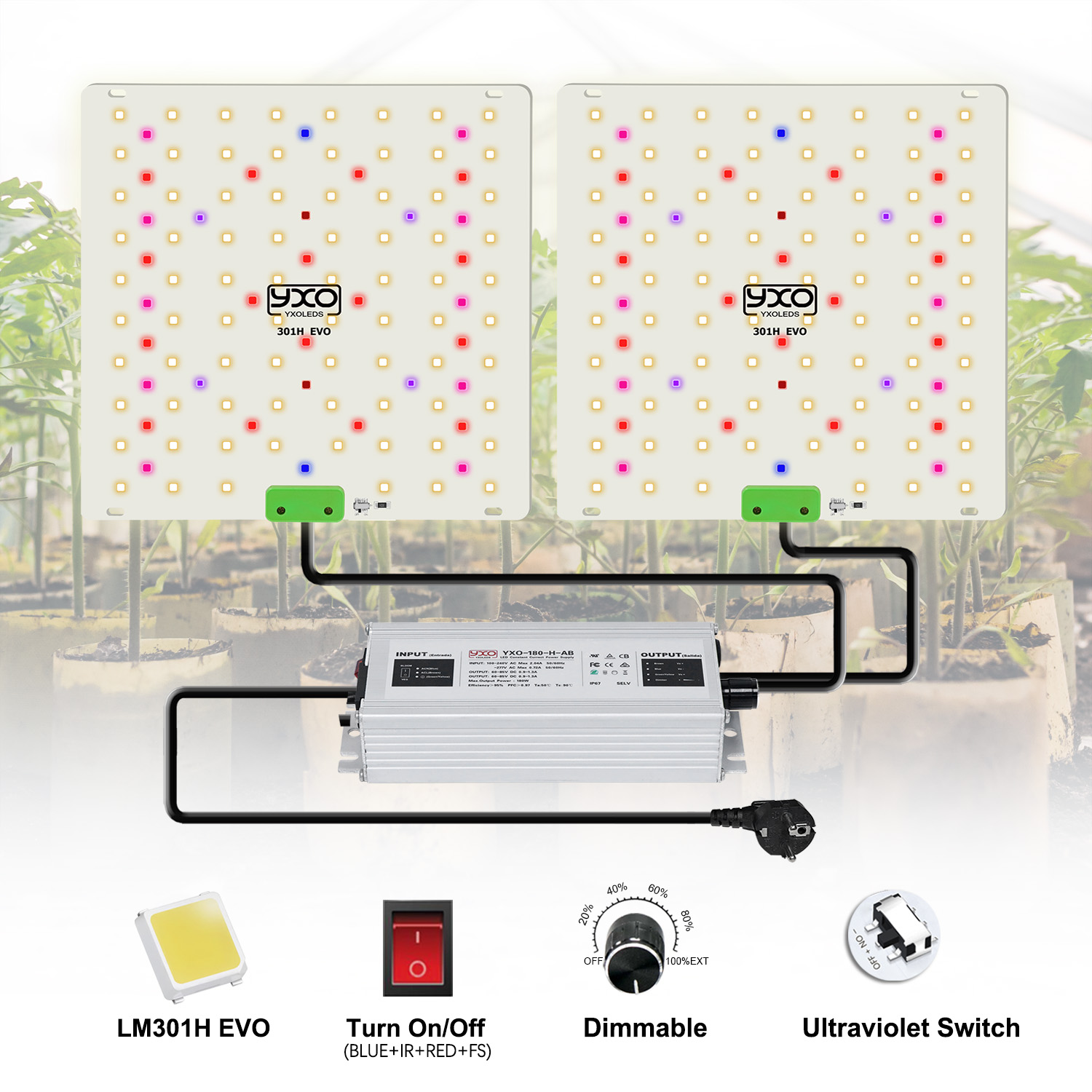 85W 180W LM301H EVO Quantum LE - Led Plant Light Strip reseña y precio