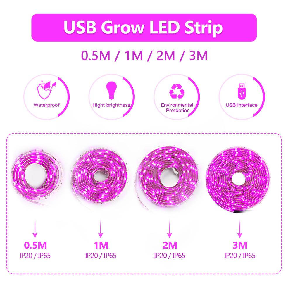 Tira de luces LED de espectro  - Led Plant Light Strip reseña y precio