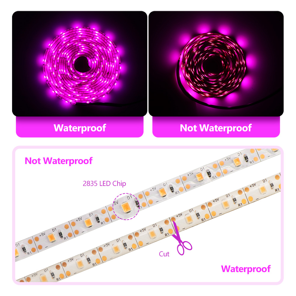Tira de luces LED de espectro  - Led Plant Light Strip reseña y precio