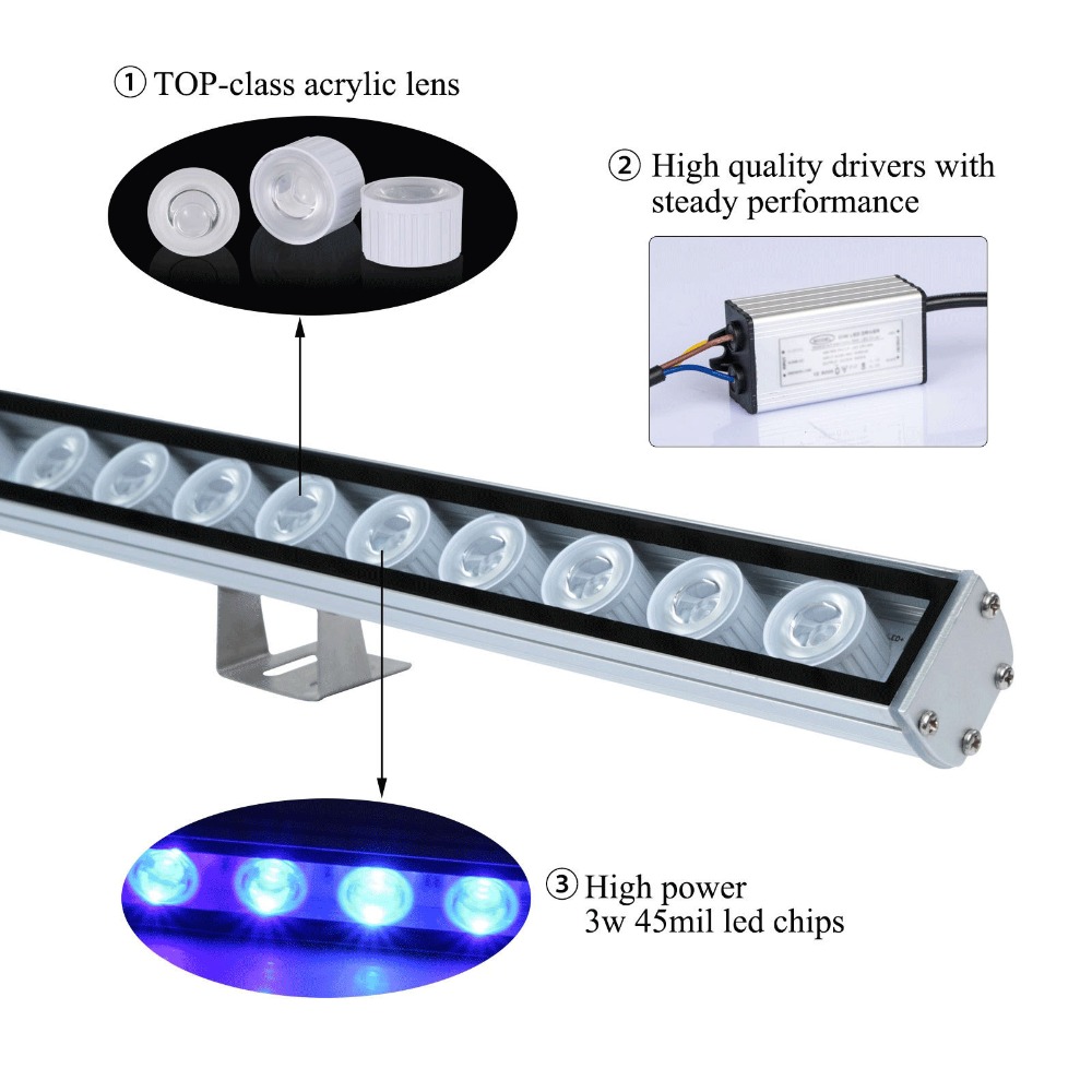 Barra de luz LED de 54W, 81W,  - Led Plant Light Strip reseña y precio