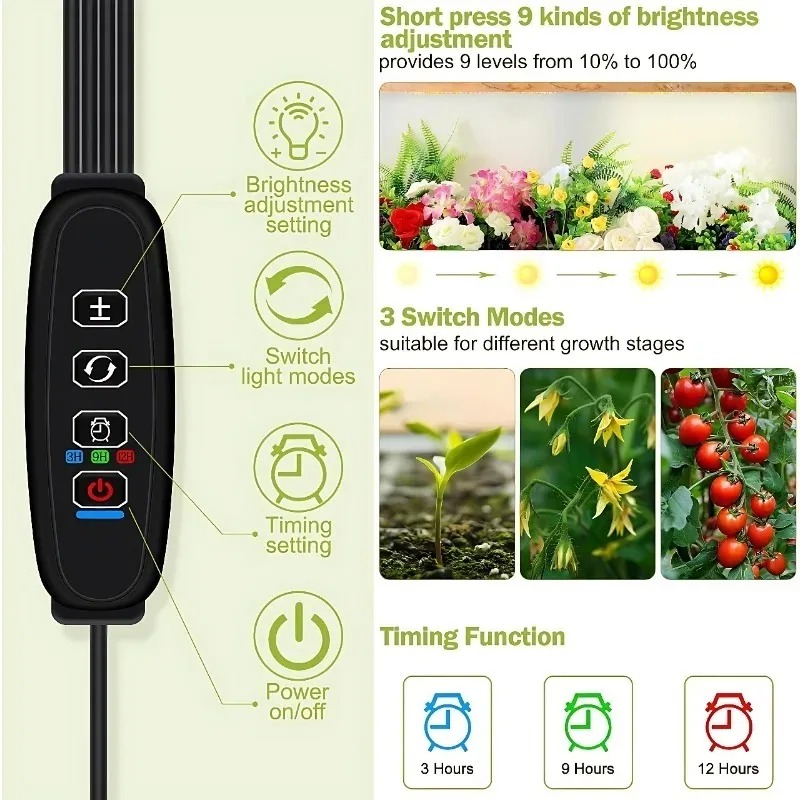Luz LED de cultivo de plantas, - Led Plant Light Strip reseña y precio