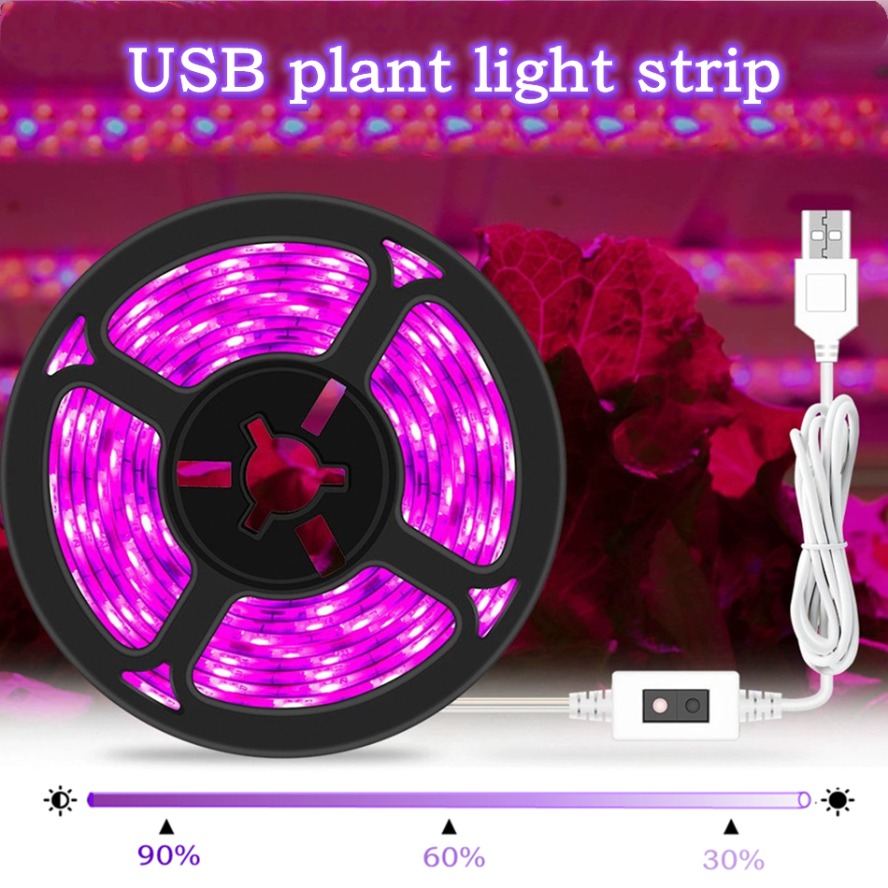 Con interruptor regulable, luz - Led Plant Light Strip reseña y precio