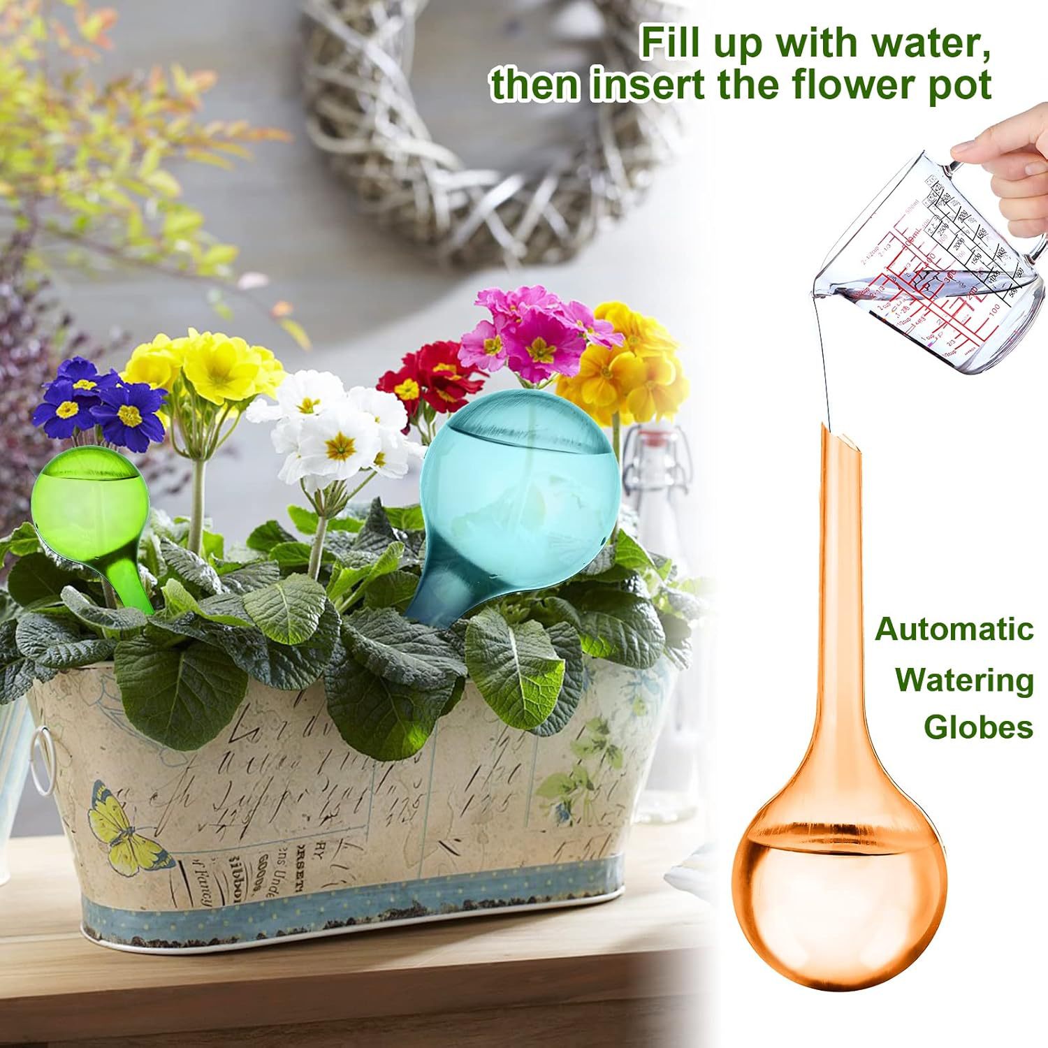 4 Globos de Riego Automático p - Plant Watering Globe reseña y precio